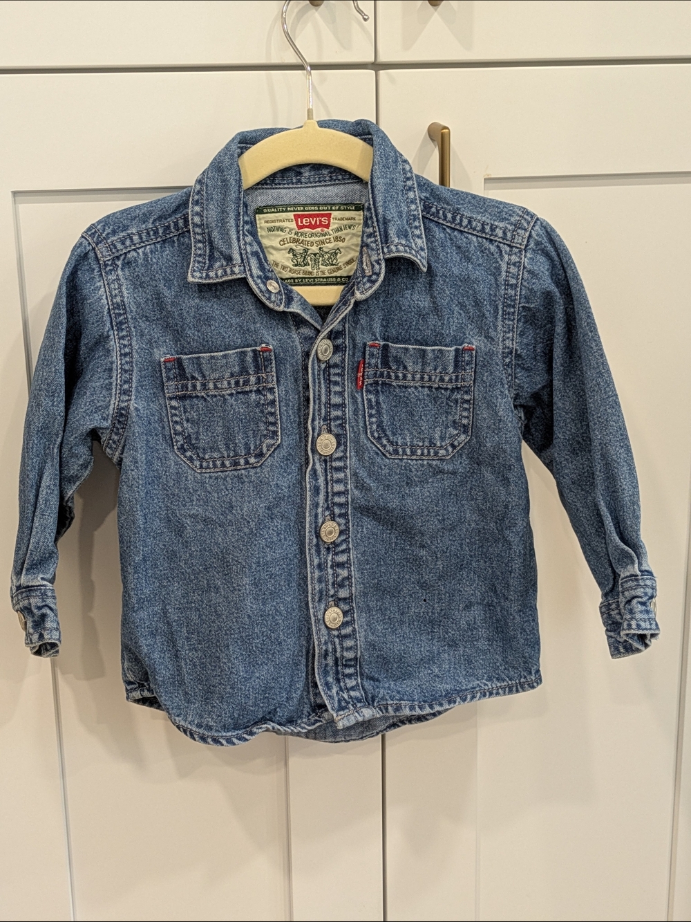 Levi's Kids Blue Denim Button-Up Jacket